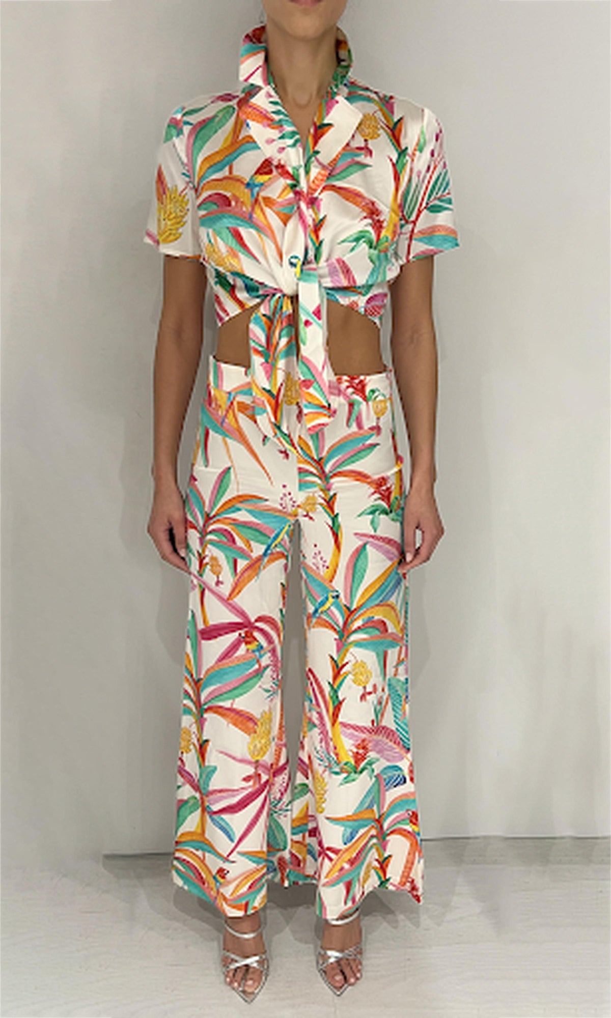 Rococo Sand | Rio Polyester Top | White Multi