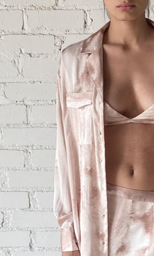 Rococo Sand | Ryan Polyester Satin Lycra Bandeau | Light Brown