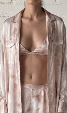 Rococo Sand | Ryan Polyester Satin Lycra Bandeau | Light Brown