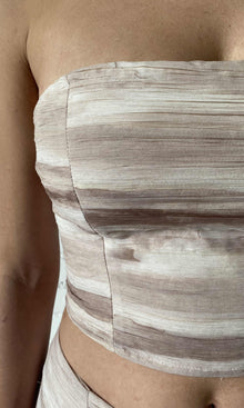 Rococo Sand | Ryan Polyester Chiffon Top | Nude