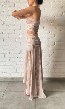 Rococo Sand | Ryan Polyester Chiffon Top | Nude