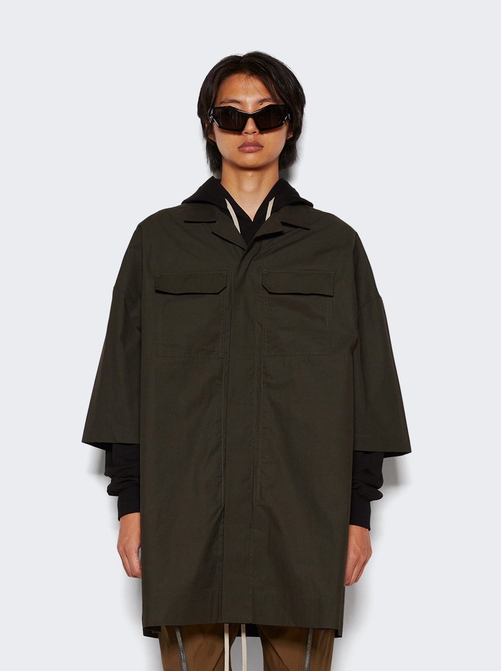 Men | Rick Owens | Tommy Shirt | Forest Green