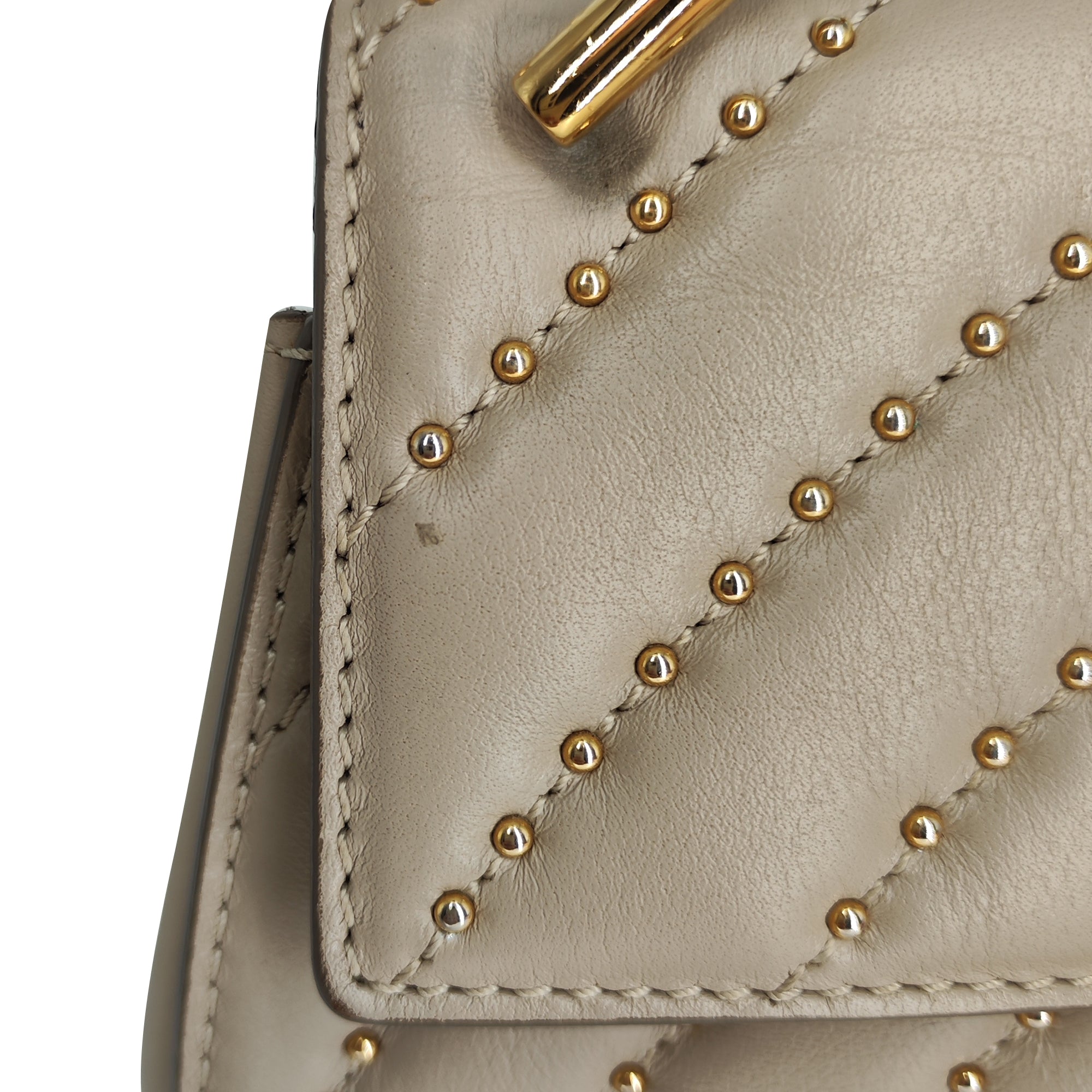 Chloé Pre-Owned Drew Bijou Studded Leather Crossbody Bag | Women | Gray