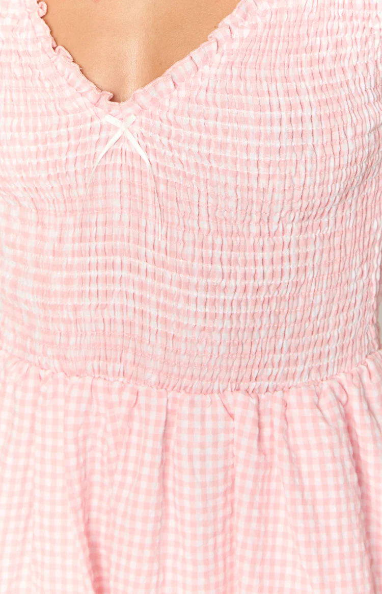 Raldo Gingham Playsuit | Pink