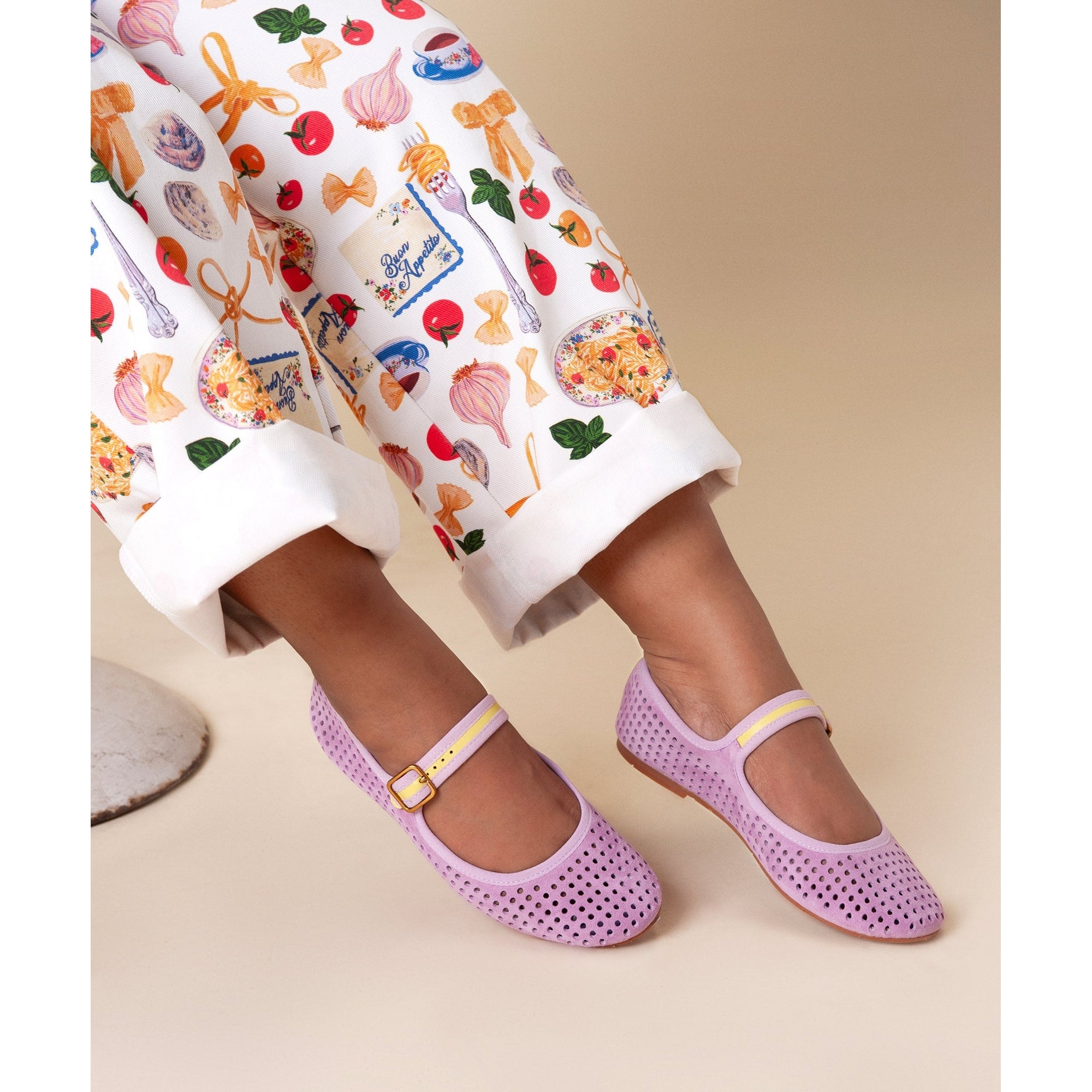 Raleigh Collegiate Mary-Jane Ballet Flat | Lilac Perf