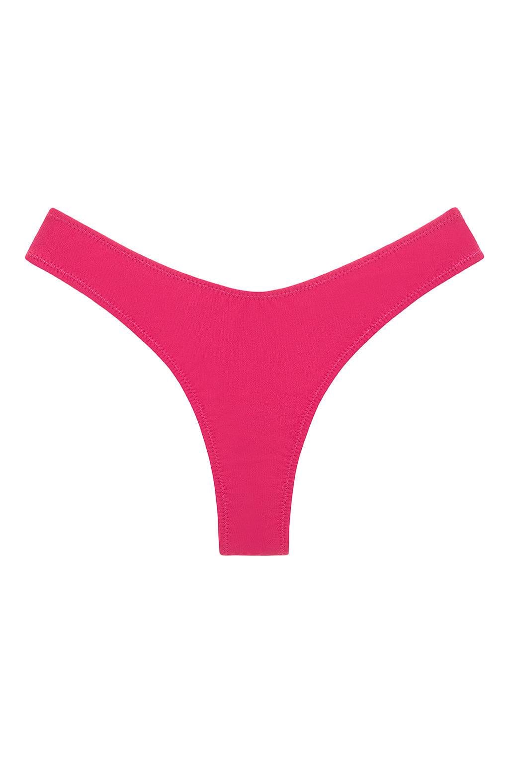 Lulu Zig Zag Stitch Bikini Bottom | Raspberry