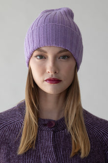 Ribbed Beanie | Iris
