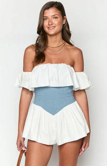 Romi Playsuit | Denim