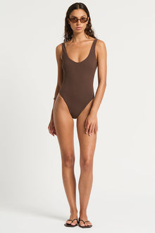 Lucia One Piece | Marigold/Espresso
