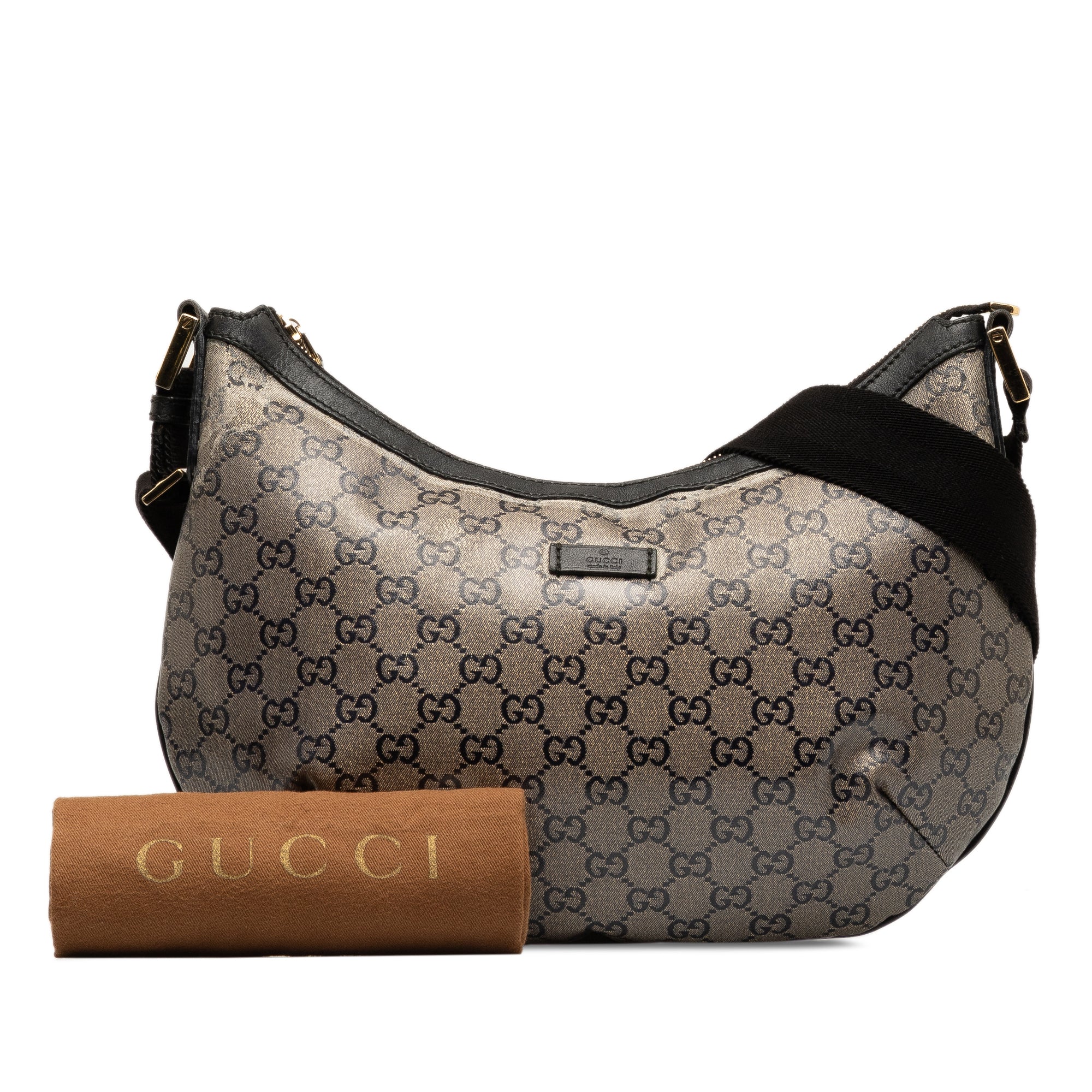 Gucci Pre-Owned GG Crystal Crossbody | Women | Gray