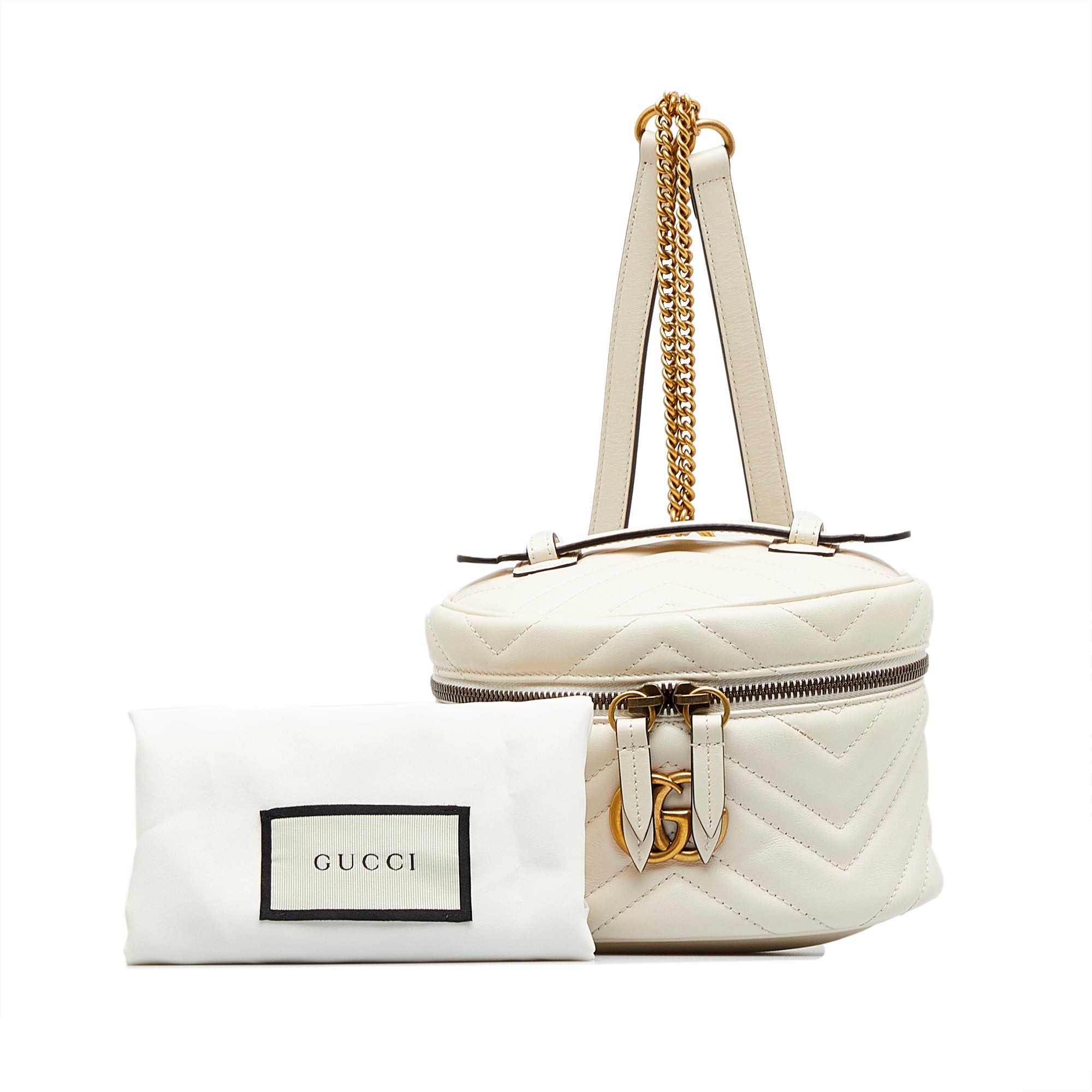 Gucci Pre-Owned Mini GG Marmont Matelasse Backpack | Women | White (V1)