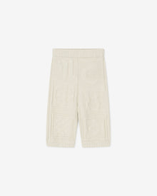 Womens | Saya Knitted Cotton-Blend Shorts | Creme Cashmere Merino