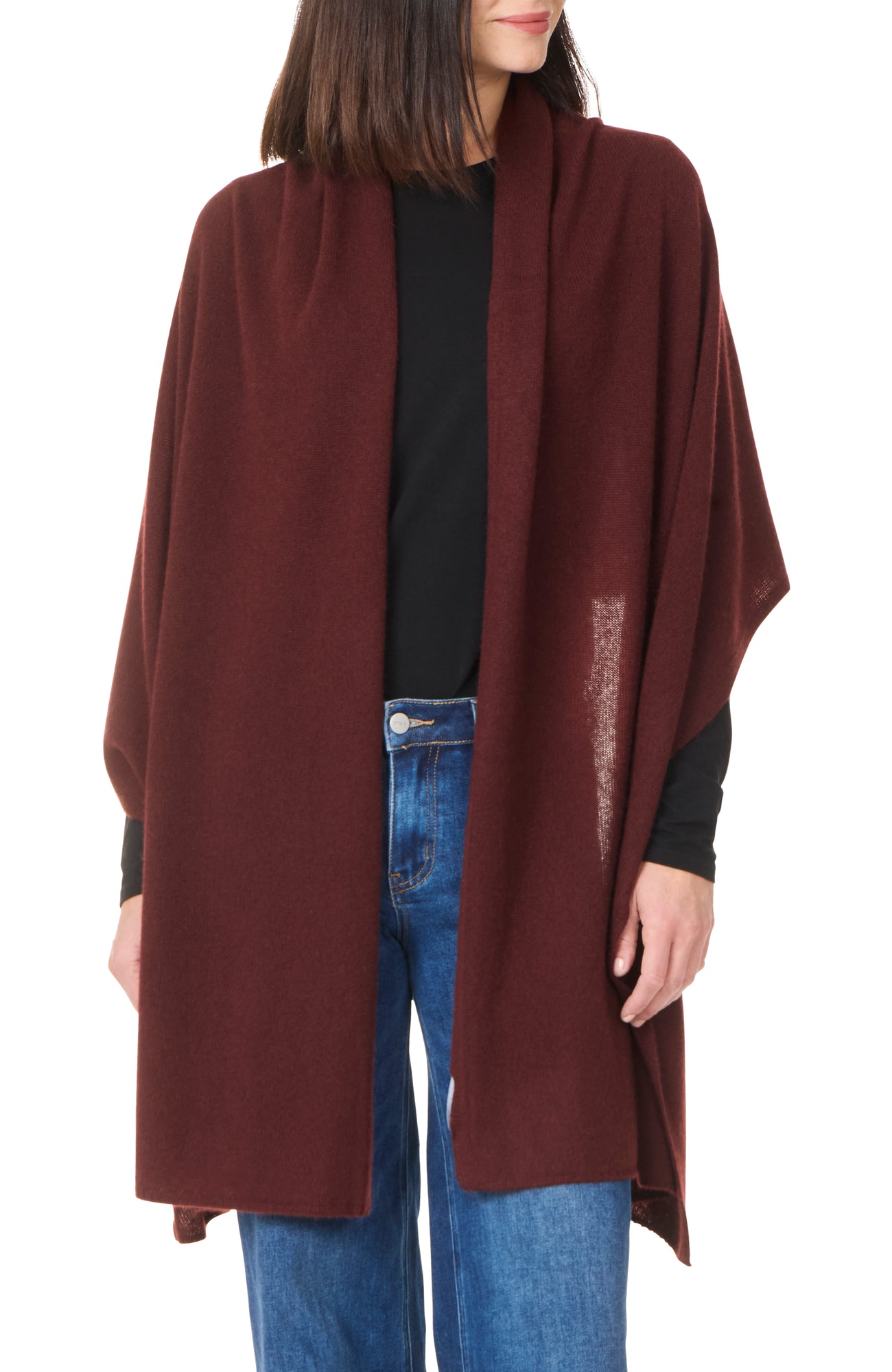 Amicale Cashmere | Women | Cashmere Travel Wrap | Chestnut
