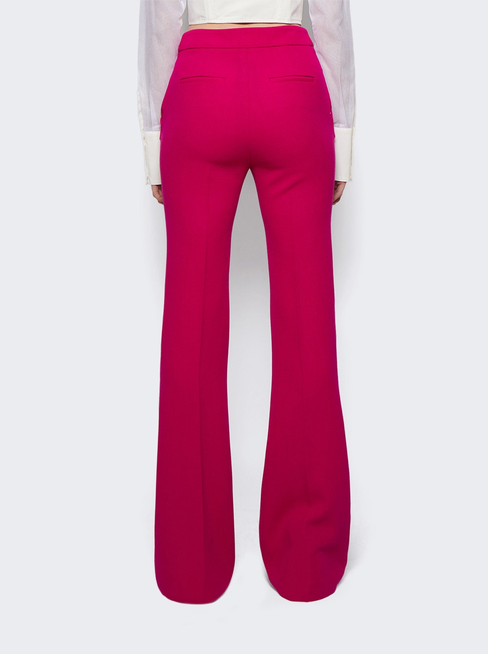 Women | Sergio Hudson | Classic Flare Pants | Peony Pink