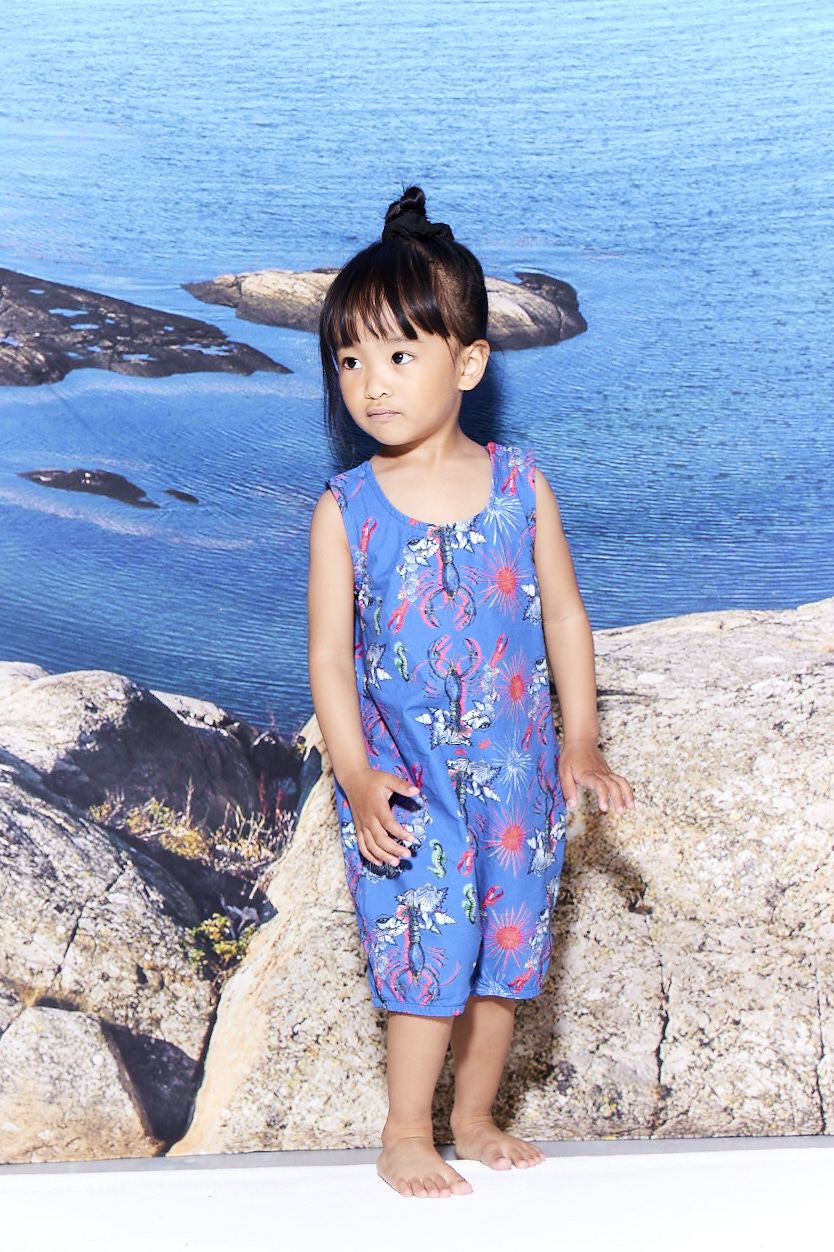 Vild Lab No.8 Organic Cotton Romper | Rare Living Lobsters