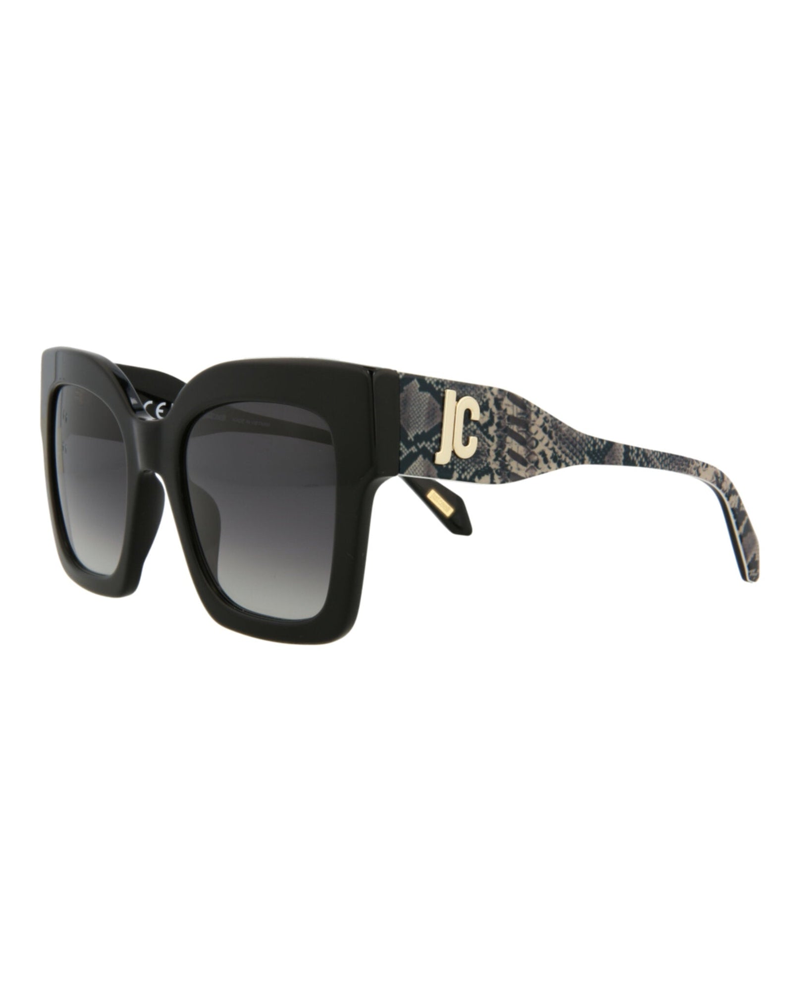 Just Cavalli Square Acetate Sunglasses | Black