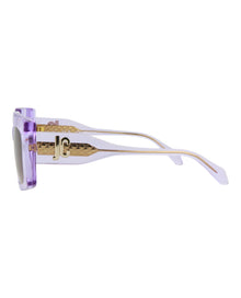 Just Cavalli Square Acetate Sunglasses | Violet