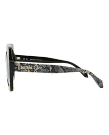 Just Cavalli Square Acetate Sunglasses | Black