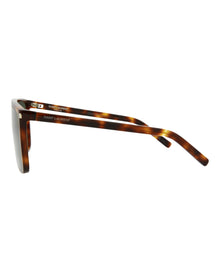 Saint Laurent Shield Acetate Sunglasses | Havana