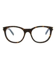 Saint Laurent Round Acetate Optical Frames | Havana