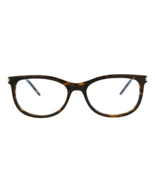 Saint Laurent Round Acetate Optical Frames | Havana