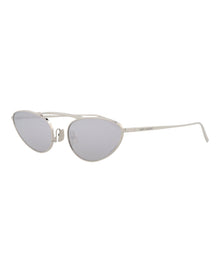 Saint Laurent Round Metal Sunglasses | Silver