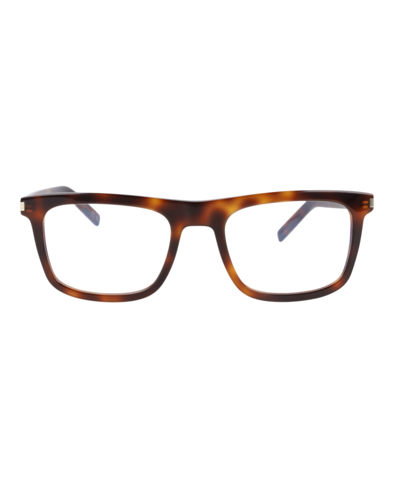 Saint Laurent Square Acetate Optical Frames | Havana