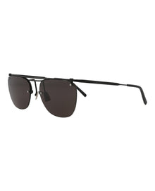 Saint Laurent Aviator Metal Sunglasses | Black