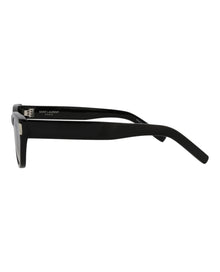 Saint Laurent Round Recycled Acetate Sunglasses | Black