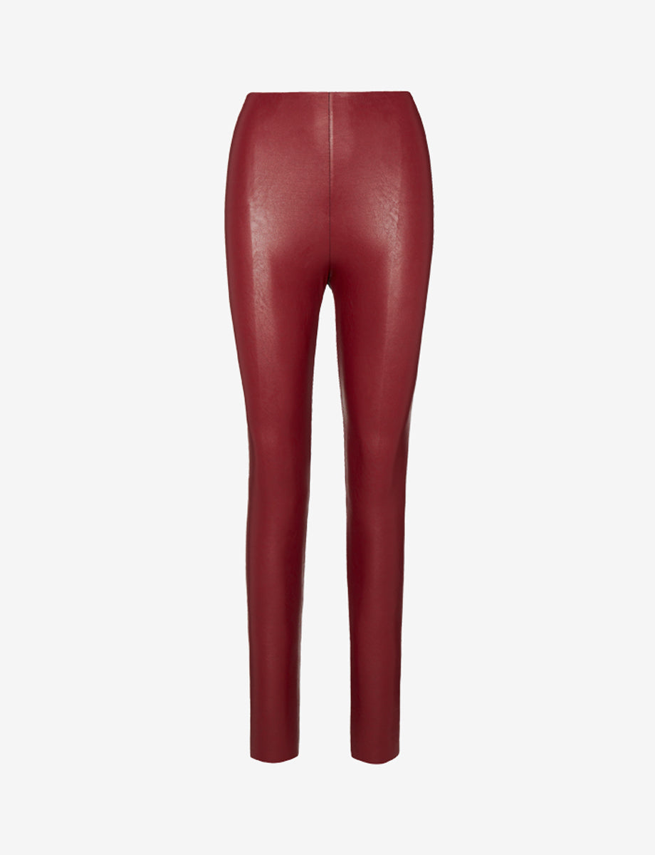 Sale: Faux Leather Legging::Garnet::Main