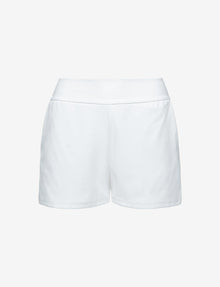 Sale: Faux Leather Relaxed Short::White::Main