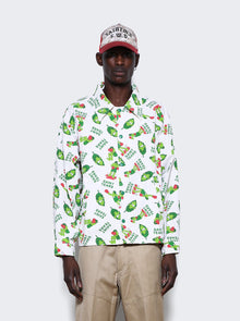 Men | Saint Mxxxxxx X Denim Tears | Coach Jacket | White