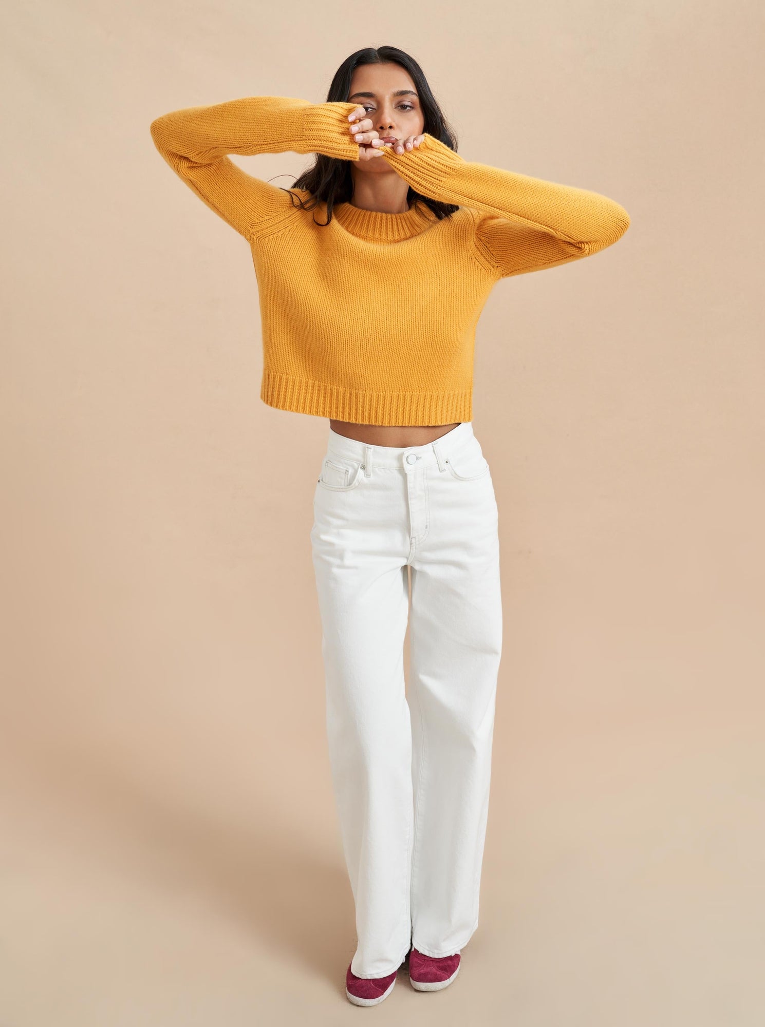 Solid Mini Marin Sweater | Marigold