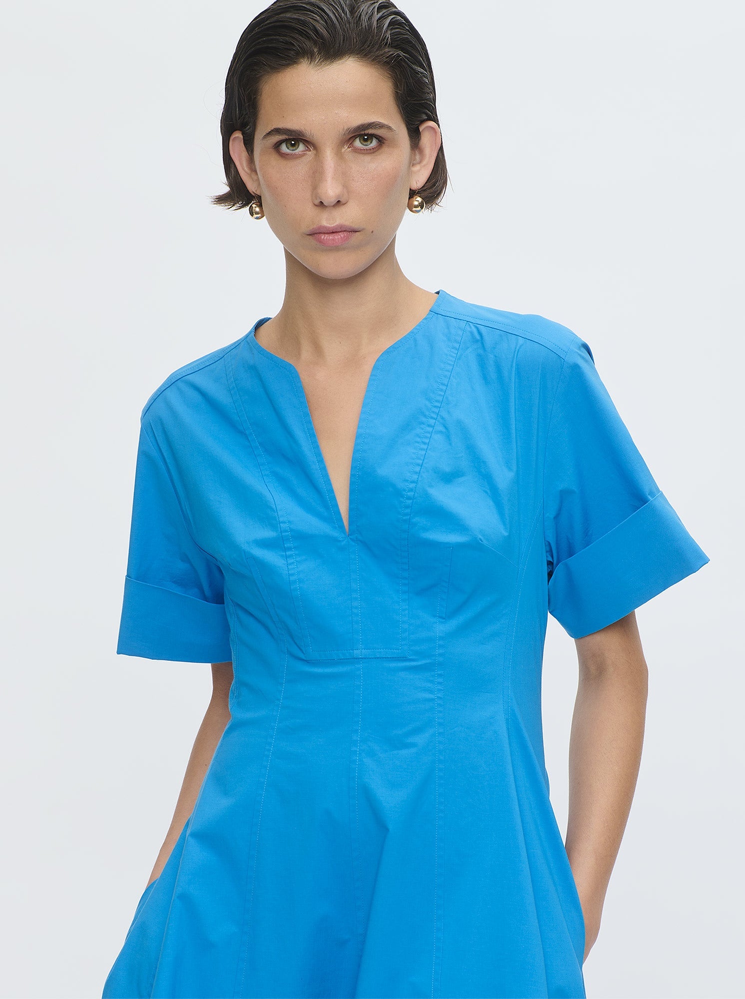 Sora Flared Dress | Blue Sea