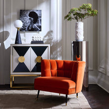 Muse Dreamscape Vase with Op Art Cabinet