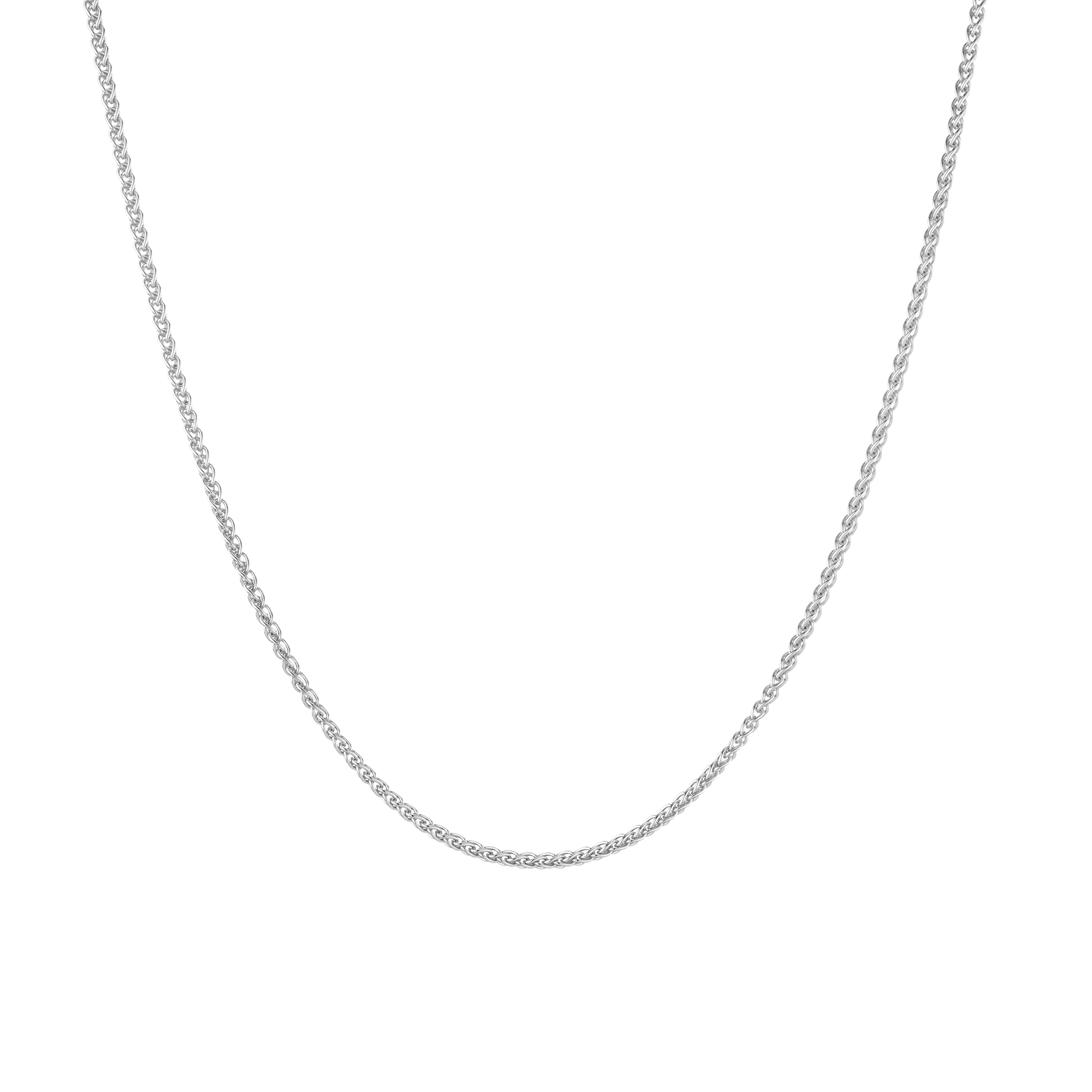 Dainty Wheat Chain Necklace Vermeil White Gold 16in 18in 20in 22in First
