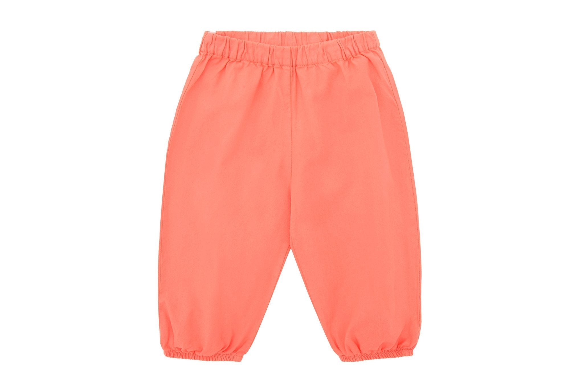 Organic Cotton Woven Balloon Trousers | Coral - Natural Madder Plant