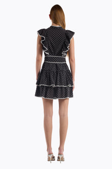 Uma Dress | Black White Dot