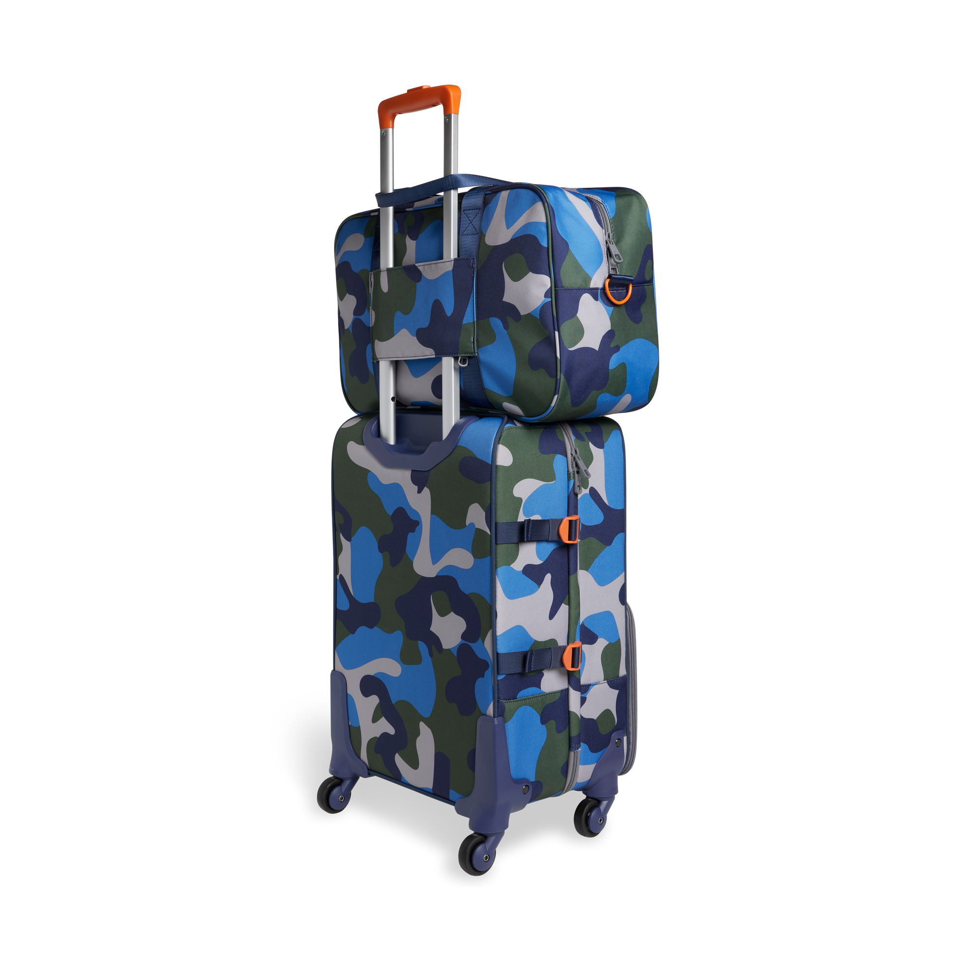 state bags rockaway duffle polyester canvas camo back view on luggage click to zoom