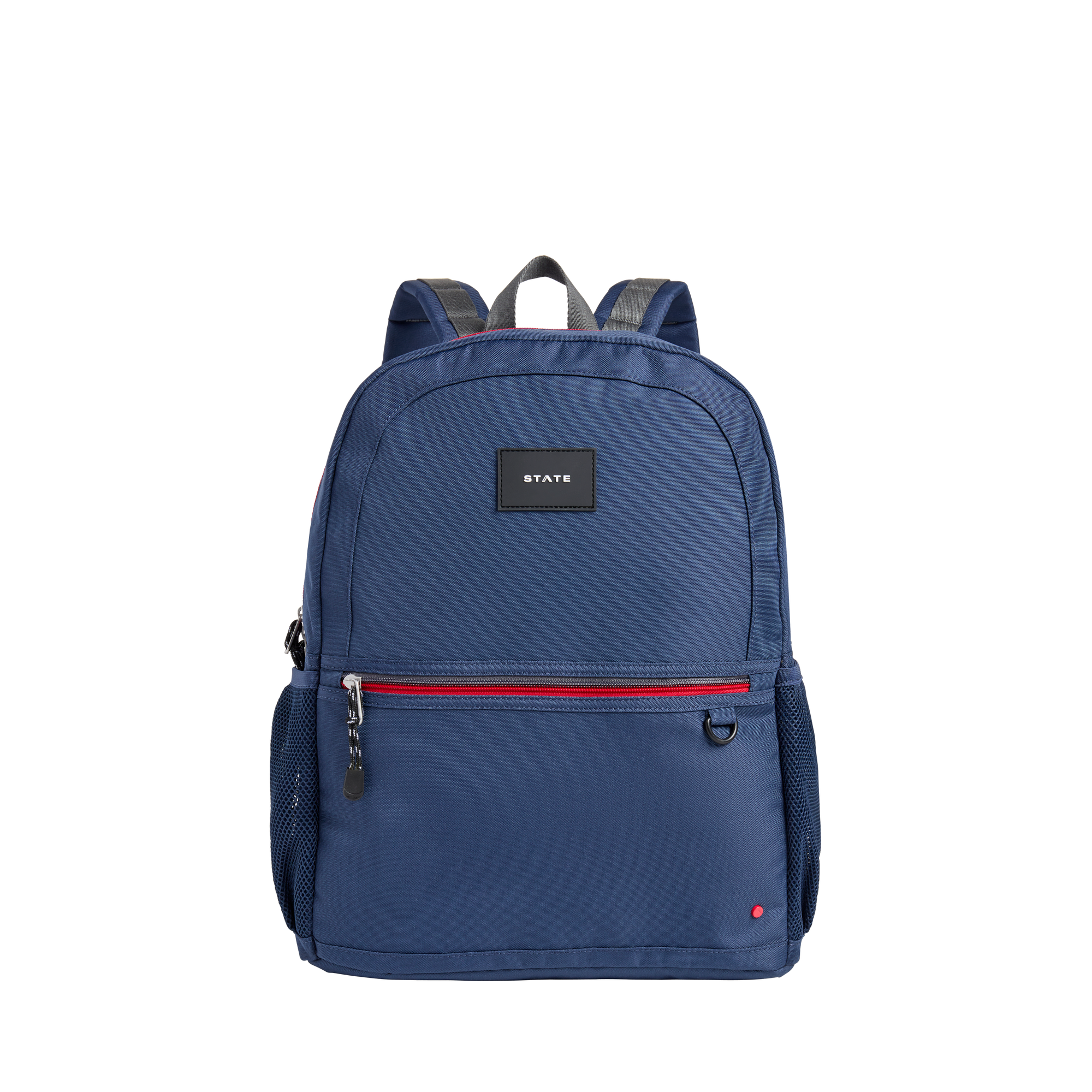 state bags kane kids large backpack polyester canvas navy front view click to zoom