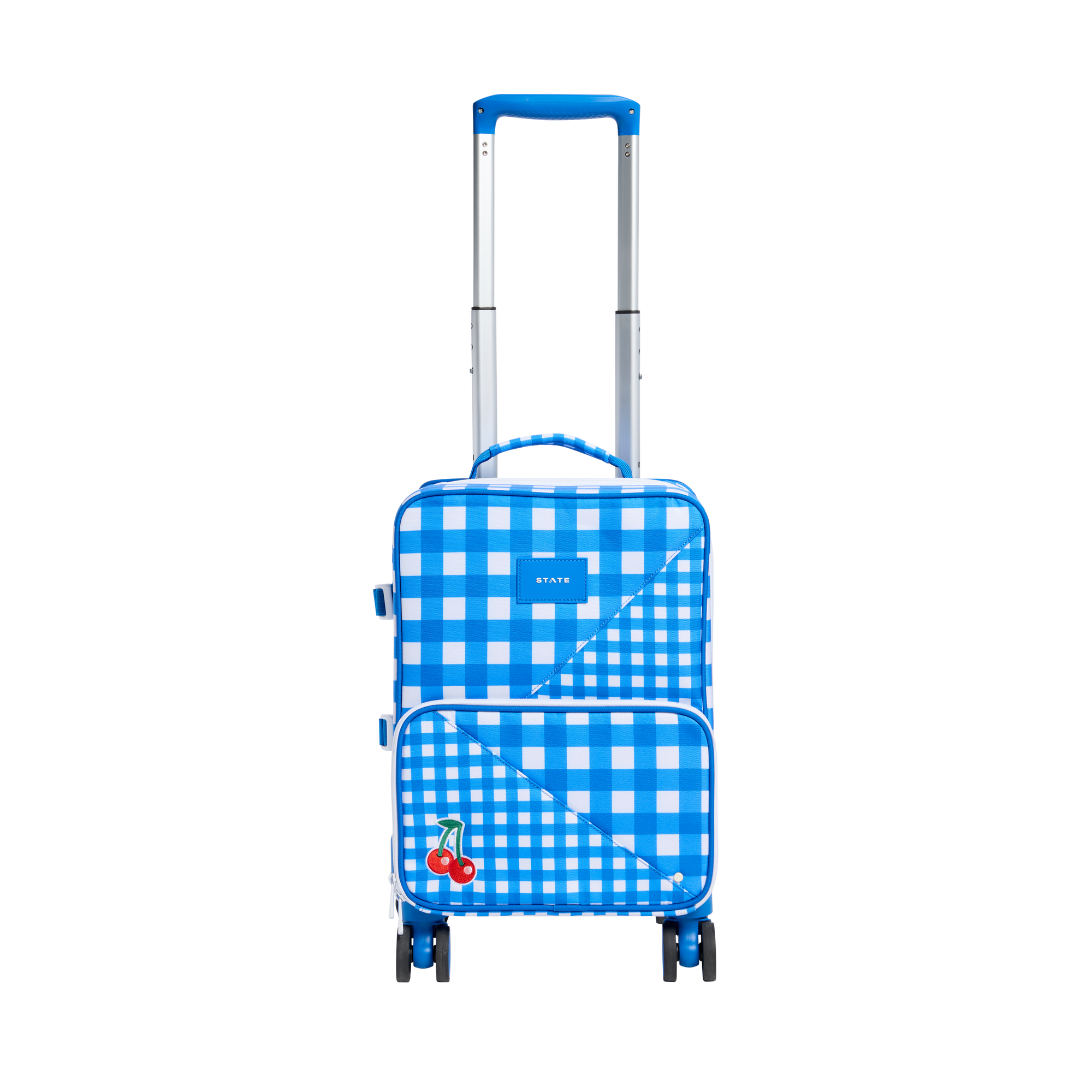 STAE Bags Mini Logan Suitcase Polycanvas Gingham Front View Click to Zoom