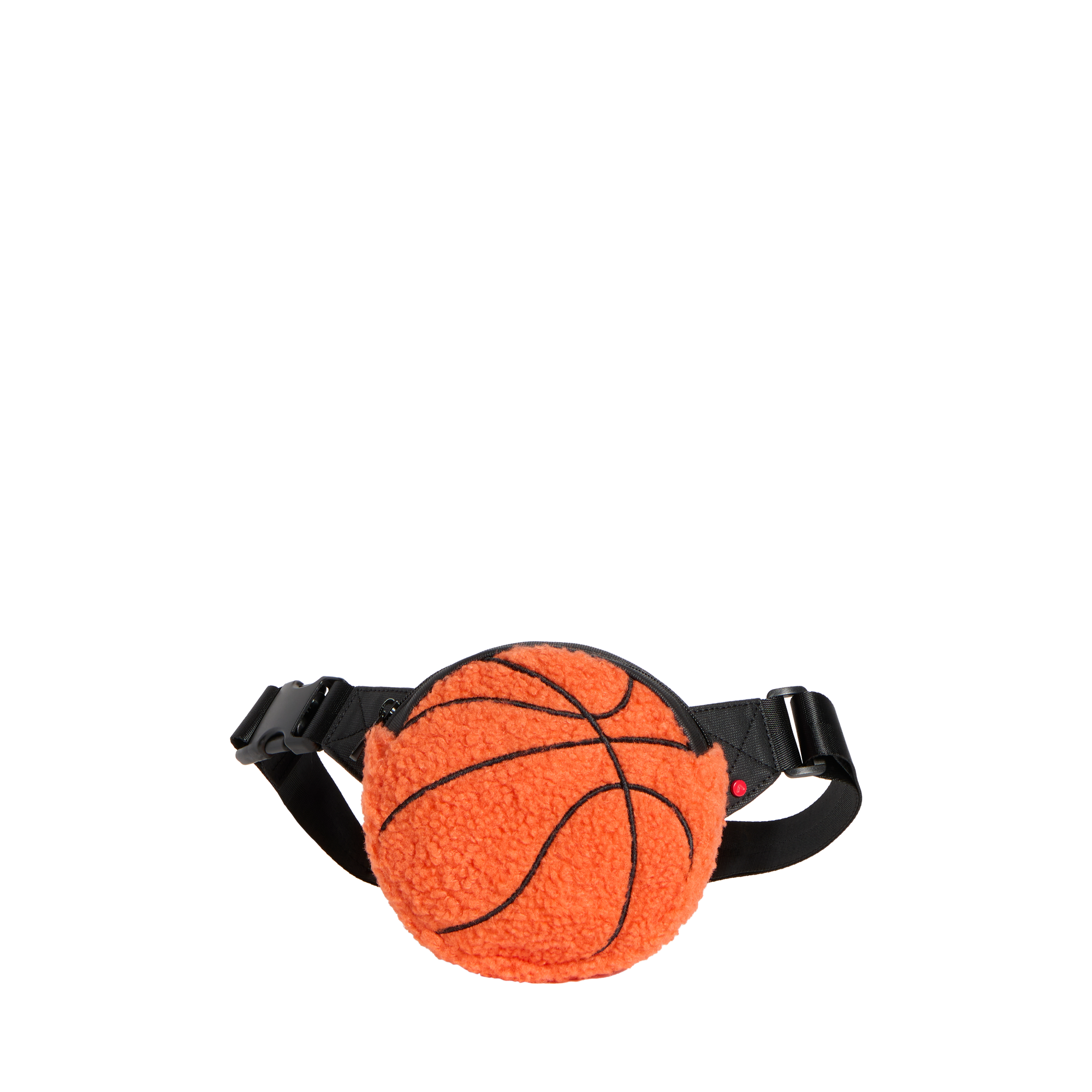 STATE Bags Novelty Fanny Pack Fuzzy Basketball Front View Click to Zoom