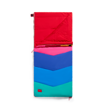 STATE Bags Redwood Sleeping Bag Rainbow Chevron Interior View Click to Zoom