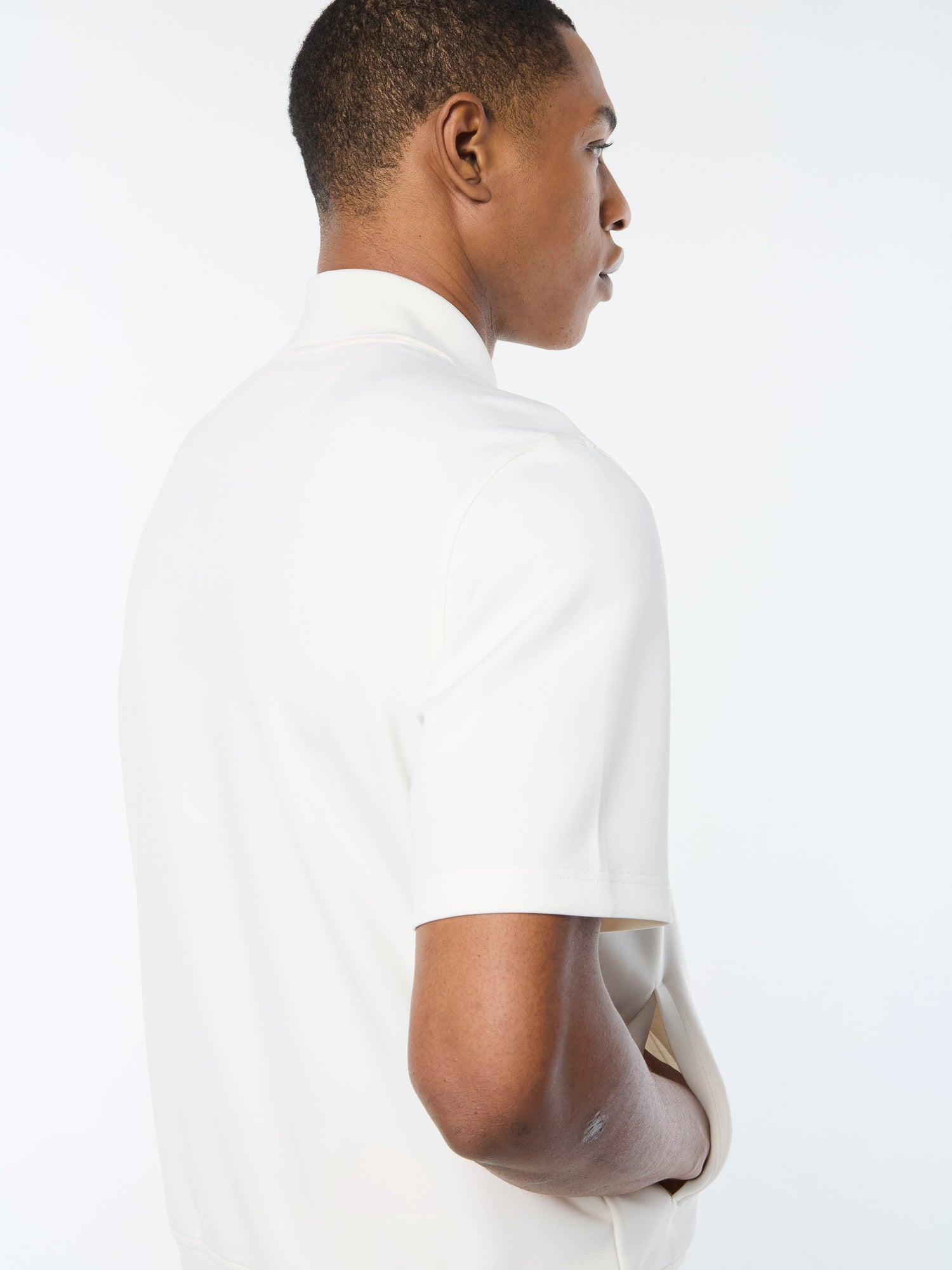 Men | Urso Short Sleeve Track Jacket | Gardenia
