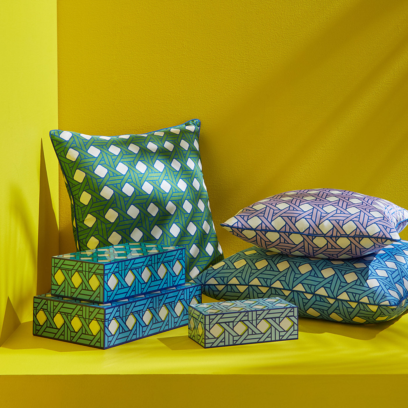 Basketweave Pillow | Green