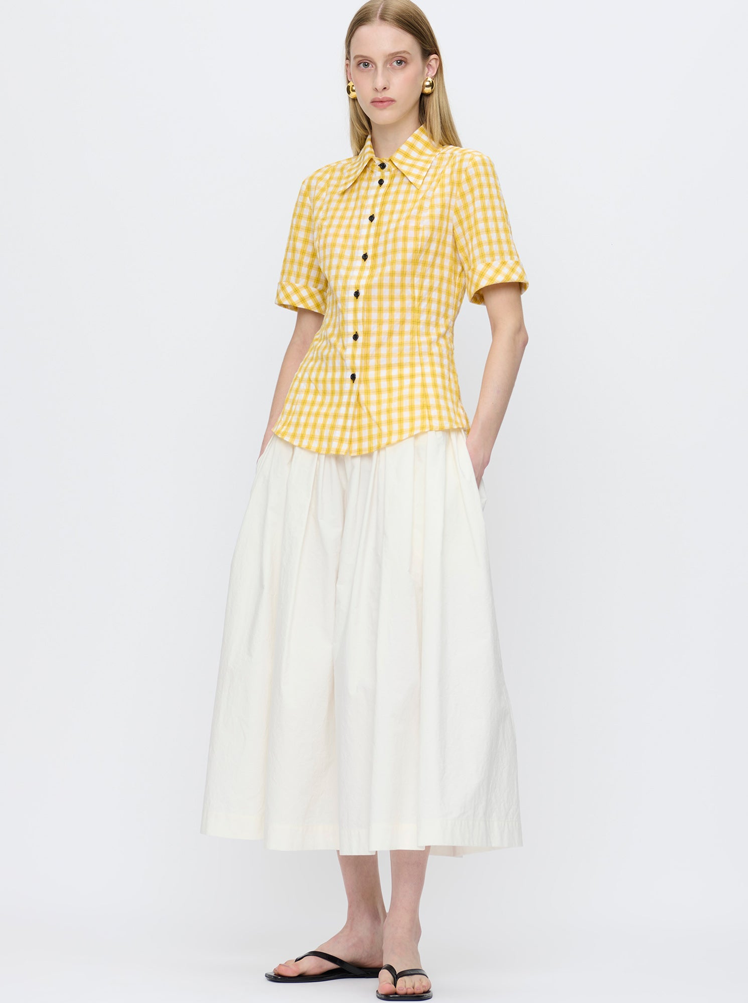 Sunny Slim Shirt | Yellow