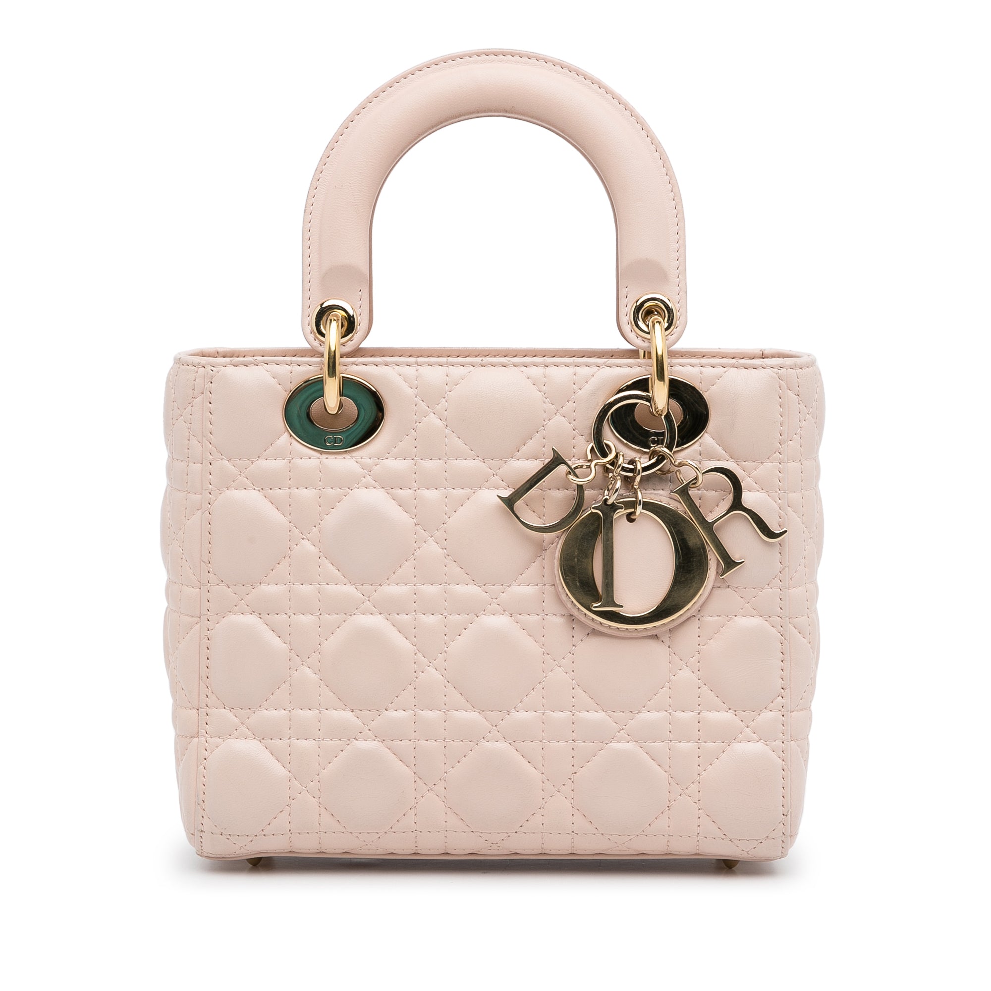 Dior Pre-Owned Small Lambskin Cannage My ABCDior Lady Dior | Women | Pink x Light Pink