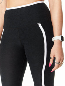 Women | Beyond Yoga | Spacedye New Moves High Waisted Midi Legging | Black/White