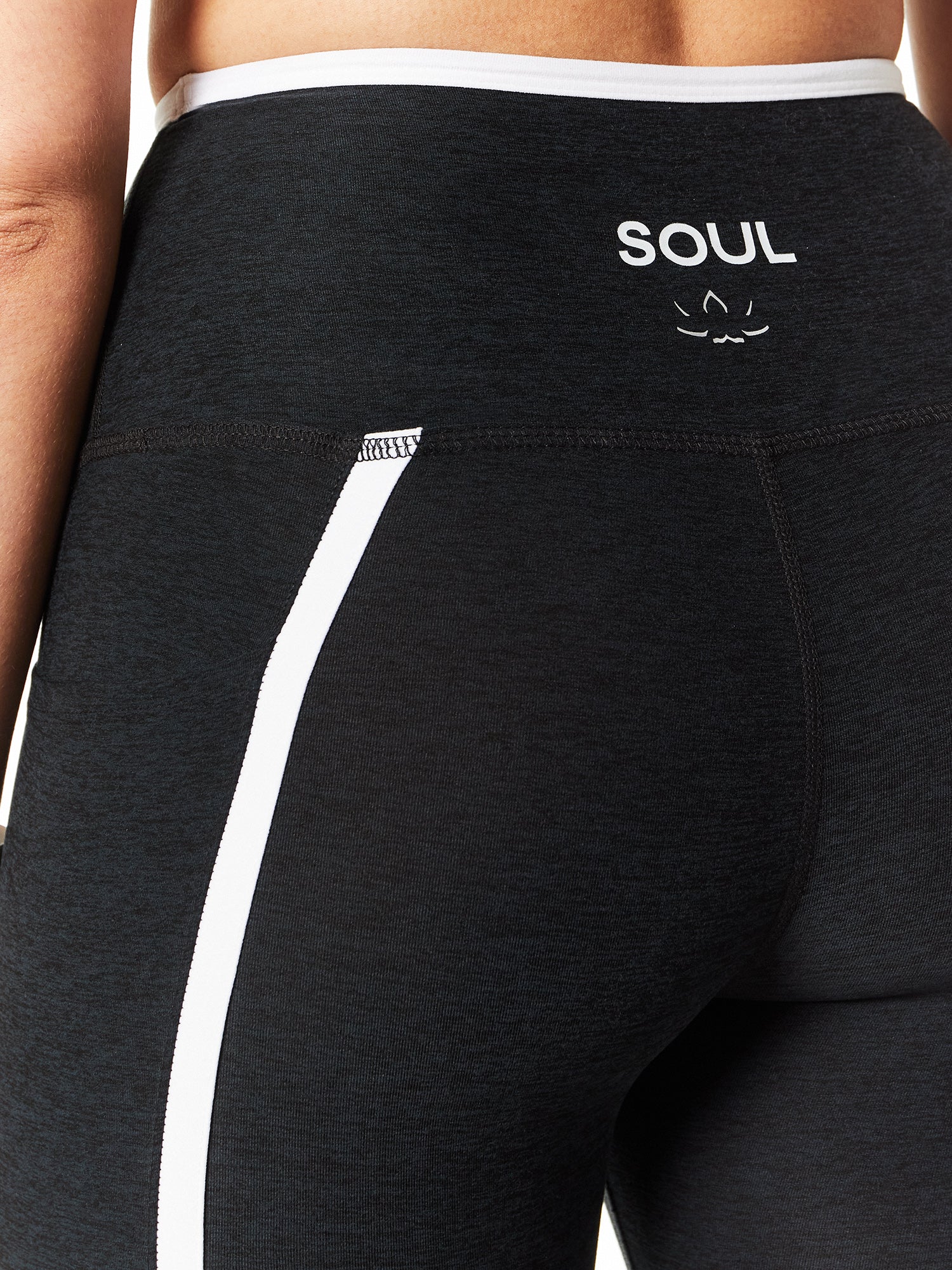 Women | Beyond Yoga | Spacedye New Moves High Waisted Midi Legging | Black/White
