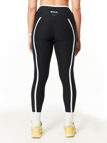Women | Beyond Yoga | Spacedye New Moves High Waisted Midi Legging | Black/White
